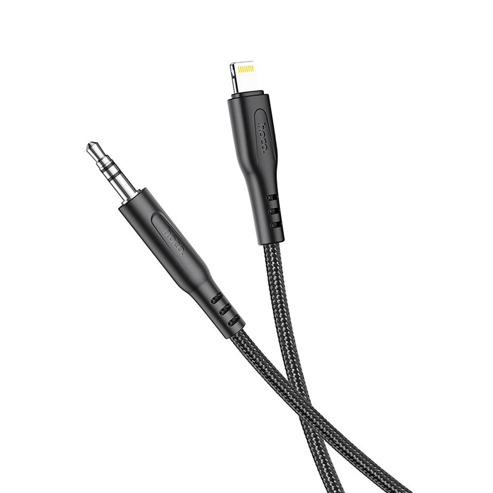 HOCO-UPA18-cable-AUX-Audio-Jack-35mm-to-Lightninng-8-pin-1m-black-50762