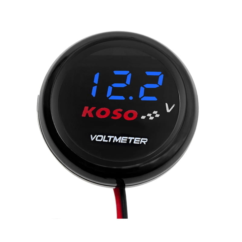 KOSO-Motorcycle-Voltage-Meter-Digital-LED-DC6-0-19-9V-Mini-Voltmeter-Gauge-For-Yamaha-XMAX