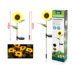 KMT Ηλιακά φωτιζόμενο διακοσμητικό λουλούδι LED - Solar-powered LED decorative flower