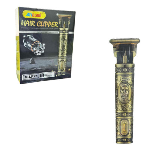 Andowl Επαναφορτιζόμενη Κουρευτική Μηχανή Χρυσή Q-LF21 - Hair clipper professional