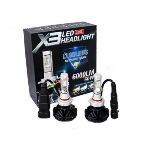X3 LED Λάμπες Αυτοκινήτου H11 6000LM 50W- X3 LED HEADLIGHT