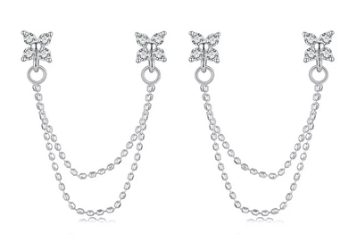 BAMOER σκουλαρίκια καρφωτά BSE1106 με κυβική ζιρκόνια, ασήμι 925, ασήμι