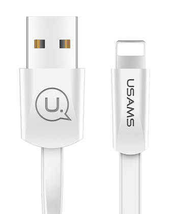 USAMS καλώδιο USB σε Lightning US-SJ199, 2A, 1.2m, λευκό