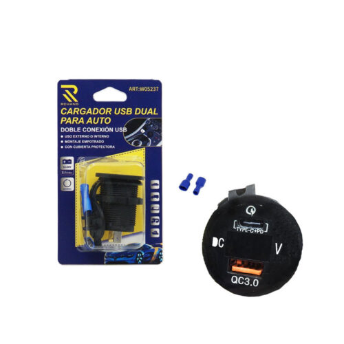 RCHANG Διπλή υποδοχή USB για το Αυτοκίνητο W10005 - Cargador USB Dual