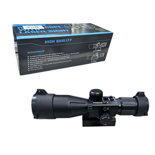 Οπτικό Σκοπευτικό 2.5-10X40IR με Φωτιζόμενο Σταυρό και Κόκκινο Laser - Rifle Scope