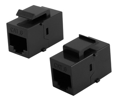 POWERTECH Keystone module RJ45 CAB-N425, CAT 6 UTP, μαύρο