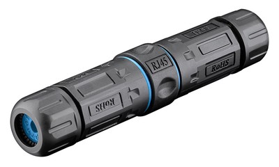 POWERTECH αδιάβροχος σύνδεσμος RJ45 CAB-N427, CAT 6, IP68, μαύρος