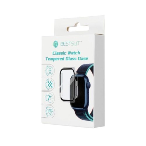 Apple Watch series 7 / 8 / 9 45mm - Bestsuit Case with Hybrid Glass graphite