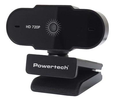 POWERTECH web camera PT-1426, 0.9MP, 720p HD, fixed εστίαση, 1.5m, μαύρη