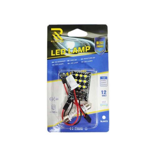 Rchang LED λάμπα αυτοκινήτου 12V 6500K 9SMD-3030 4W Λευκό Φως ART:1004 - Led Lamp