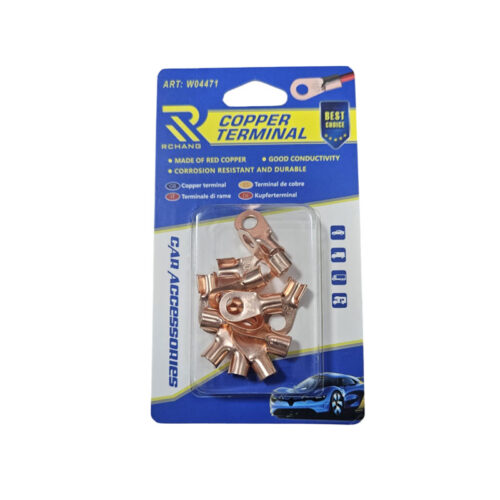 Rchang Ακροδέκτες Οπής Χάλκινο 12τμχ 20A W04471 - Copper terminal 12pcs