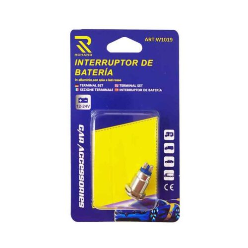 Rchang Διακόπτης Μπαταρίας Αλουμινίου με LED 12V/24V W1019 –  Car Battery Switch