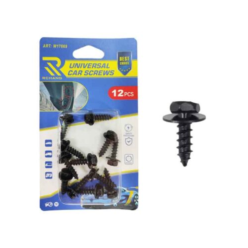 Rchang Βίδες Αυτοκινήτου Universal Εξάγωνες Με Ροδέλες W17669 Σετ 12τμχ 7514 - Car Screws