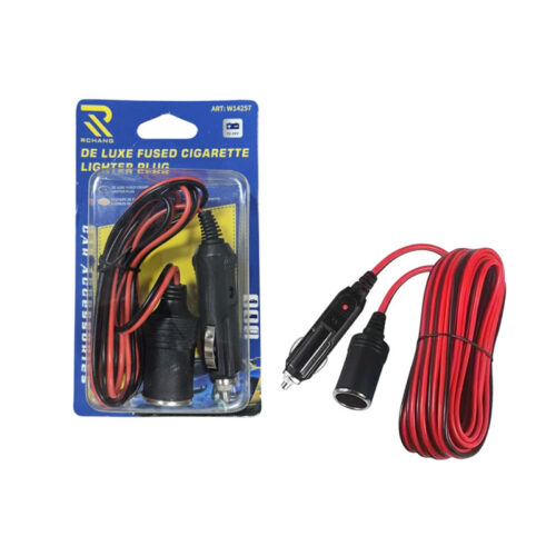 Καλώδιο Προέκτασης Αναπτήρα Αυτοκινήτου 12V - De Luxe Fused Cigarette Lighter Plug