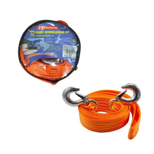 Ιμάντας Ρυμούλκησης με Γάντζους 3 Τόνων 50mmx3.6m – Tow Strap 3T με Άγκιστρα