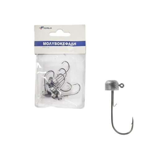 Μολυβοκεφαλές Ψαρέματος με Κυλινδρική Κεφαλή 4.5g - Jig Head Hooks with Cylinder Head