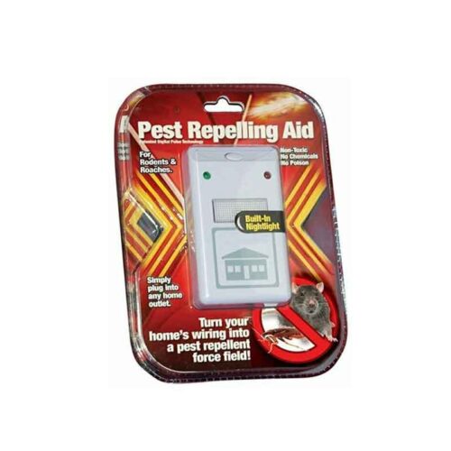 Ηλεκτρονική Συσκευή Απώθησης Τρωκτικών & Κατσαρίδων με Φως Νυκτός - Pest Repelling Aid
