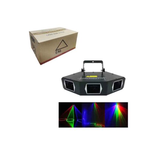 Φωτιστικό Laser Show RGB με 4 Εξόδους Πολυχρωμικό Εφέ για Σκηνή & Πάρτι - RGB Laser Show Light