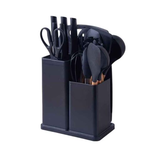 Πλήρες Σετ Κουζινικών 19 τεμαχίων με Θήκη - Complete 19-Piece Kitchen Set with Case