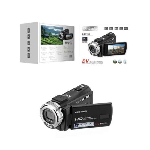 Andowl Ψηφιακή βιντεοκάμερα 1080P HD 20MP TFT LCD 16X 4KDV Q-DV16X