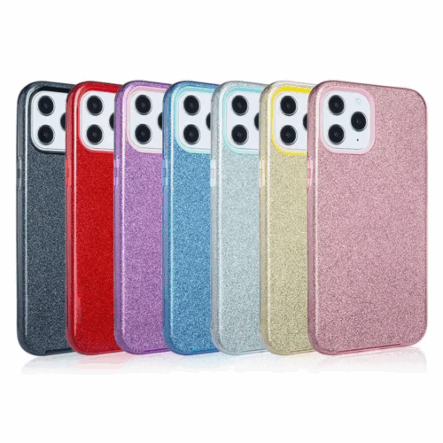 Θήκη iPhone για Όλα τα μοντέλα Σέτ 5τμχ. Glitter Case 3in1 2mm Silicon Case (Mix Glitter Colors)