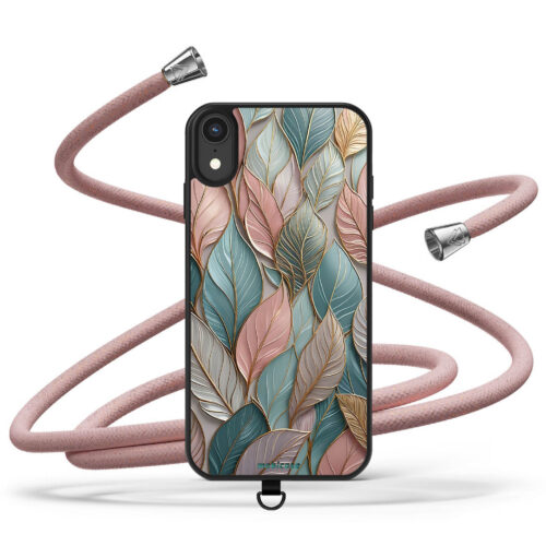 Θήκη Samsung για Όλα τα μοντέλα με Κορδόνι λαιμού & σχέδιο Leaves (Κωδ:2008)