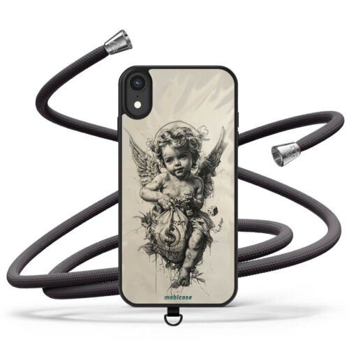 Θήκη Samsung για Όλα τα μοντέλα με Κορδόνι λαιμού & σχέδιο white Angel (Κωδ:2010)