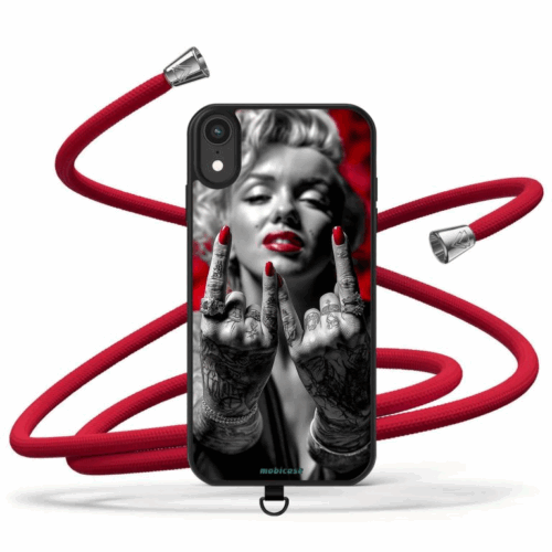 Θήκη iPhone για Όλα τα μοντέλα Θήκη με Κορδόνι λαιμού & σχέδιο merlyn (Κωδ:2007)