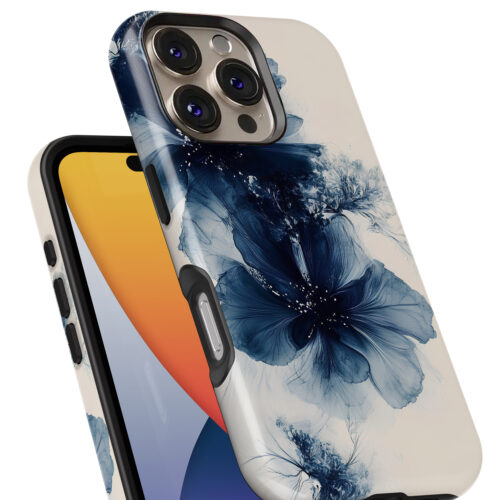 Θήκη iPhone για Όλα τα μοντέλα Θήκη 3D Design Με Σχέδιο Cadet Flowers (Κωδ:1058)