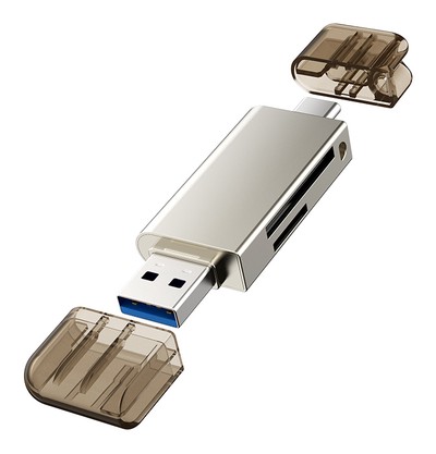 CABLETIME card reader CT-ACMCD2-ZG για SD & micro SD, USB 3.0, 5Gbps, γκρι