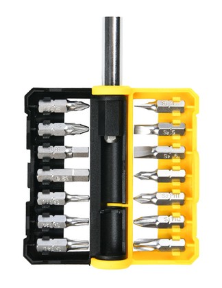 DELI σετ μύτες κατσαβιδιού DL251201 με αντάπτορα, μαγνητικές, 15τμχ