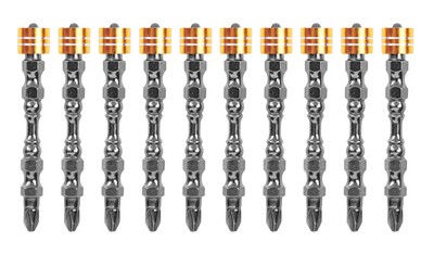 DELI σετ μύτες κατσαβιδιού DL255065 για δραπανοκατσάβιδο, διπλή κεφαλή, PH2x65mm, με μαγνητικό ring, 10τμχ