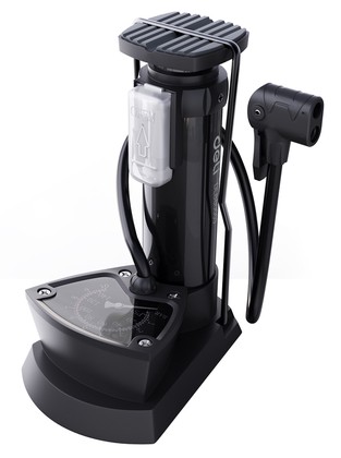 DELI τρόμπα ποδιού DL880003 με μανόμετρο, 140PSI, μαύρη