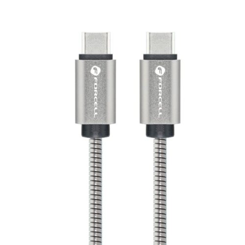 FORCELL F-ENERGY Metal C239 cable Type C to Type C PD QC4.0 5A 100W E-mark 1m silver