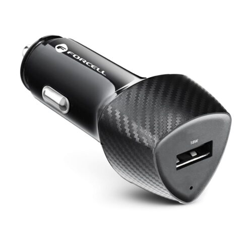 FORCELL F-ENERGY Carbon CC50-1A car charger USB A QC3.0 3A 18W black