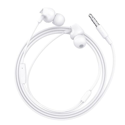 HOCO M60 wire earphones Jack 3,5 mm with microphone white