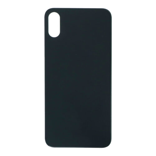 Apple iPhone XS - Battery Door with Adhesive Large Hole Version Black With Logo OEM