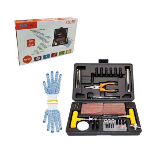 PerVoi Σετ επισκευής ελαστικών με θήκη μεταφοράς CTC-856 - Car Tire Repair Tool Set