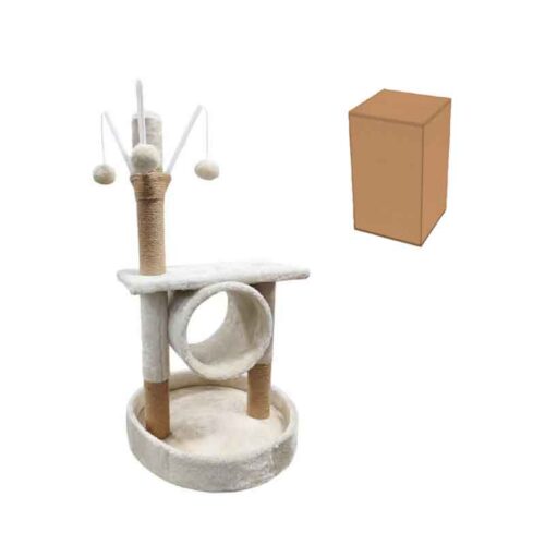 Ονυχοδρόμιο Γάτας 80cm με Παιχνίδια - Cat Tree Scratching Post 80cm with Toys