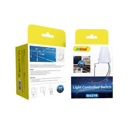 Andowl Διακόπτης Φωτοκυττάρου Ανίχνευσης Φωτός Q-LC16 – Light Controlled Switch 16A DC24V
