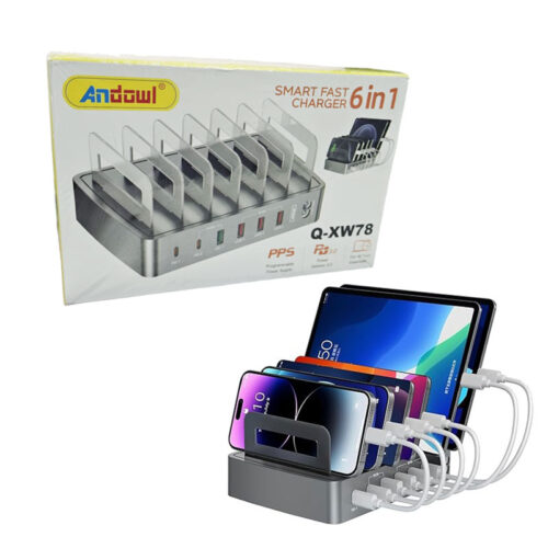 Andowl Σταθμός Γρήγορης Φόρτισης 6 Θέσεων Q-XW78 - Fast Charging Station