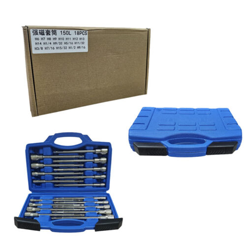 Σετ 18 Μύτες Καρυδάκια Μαγνητικές Μακριές με Θήκη - Long Magnetic Nut Driver Set