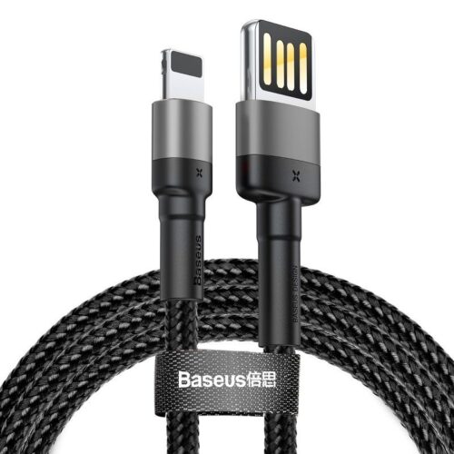 BASEUS Cable USB-A - Lightning, 2 m, 1.5A, CAFULE, CALKLF-HG1 black+grey