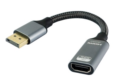 POWERTECH αντάπτορας DisplayPort σε HDMI CAB-DP077, 8K/60Hz, 0.1m, μαύρος