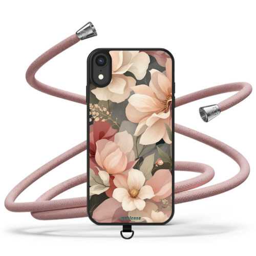 Θήκη Xiaomi για Όλα τα μοντέλα με Κορδόνι λαιμού & σχέδιο Bloom Peach (Κωδ:2021)