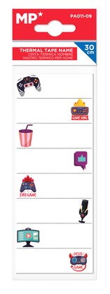 MP θερμοκολλητικές ετικέτες ρούχων gaming PA011-09, 19τμχ