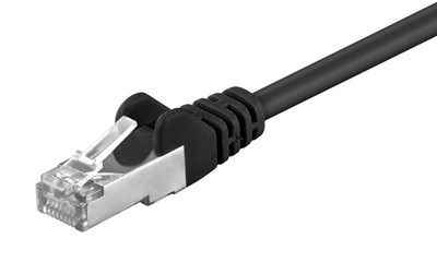 GOOBAY καλώδιο δικτύου 68658, CAT 5e F/UTP, CCA, 2m, μαύρο