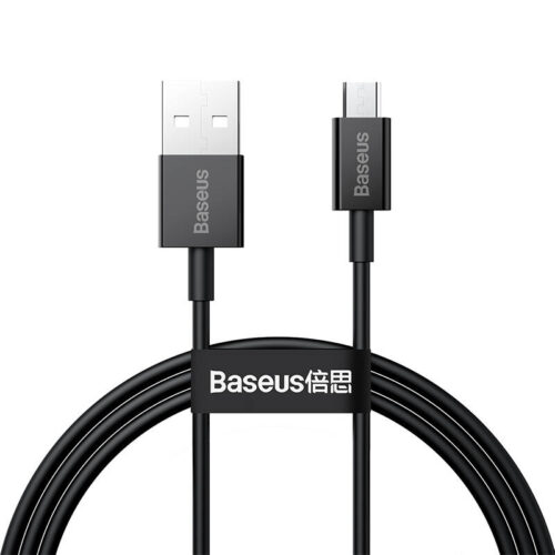 BASEUS Cable USB-A - Micro USB, 1m, 2A, Superior (black) - CAMYS-01