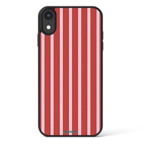 Θήκη iPhone για Όλα τα μοντέλα Με Σχέδιο Red Pink Stripes (Κωδ:1025)