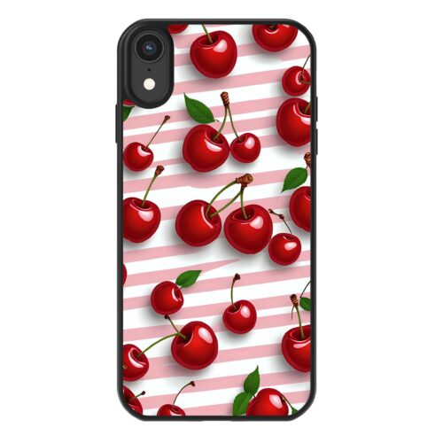 Θήκη iPhone για Όλα τα μοντέλα Με Σχέδιο Cherry (Κωδ:1049)